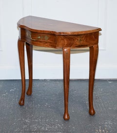 VINTAGE ROSEWOOD ANGELO INDIAN BRASS iNLAY CONSOLE TABLE