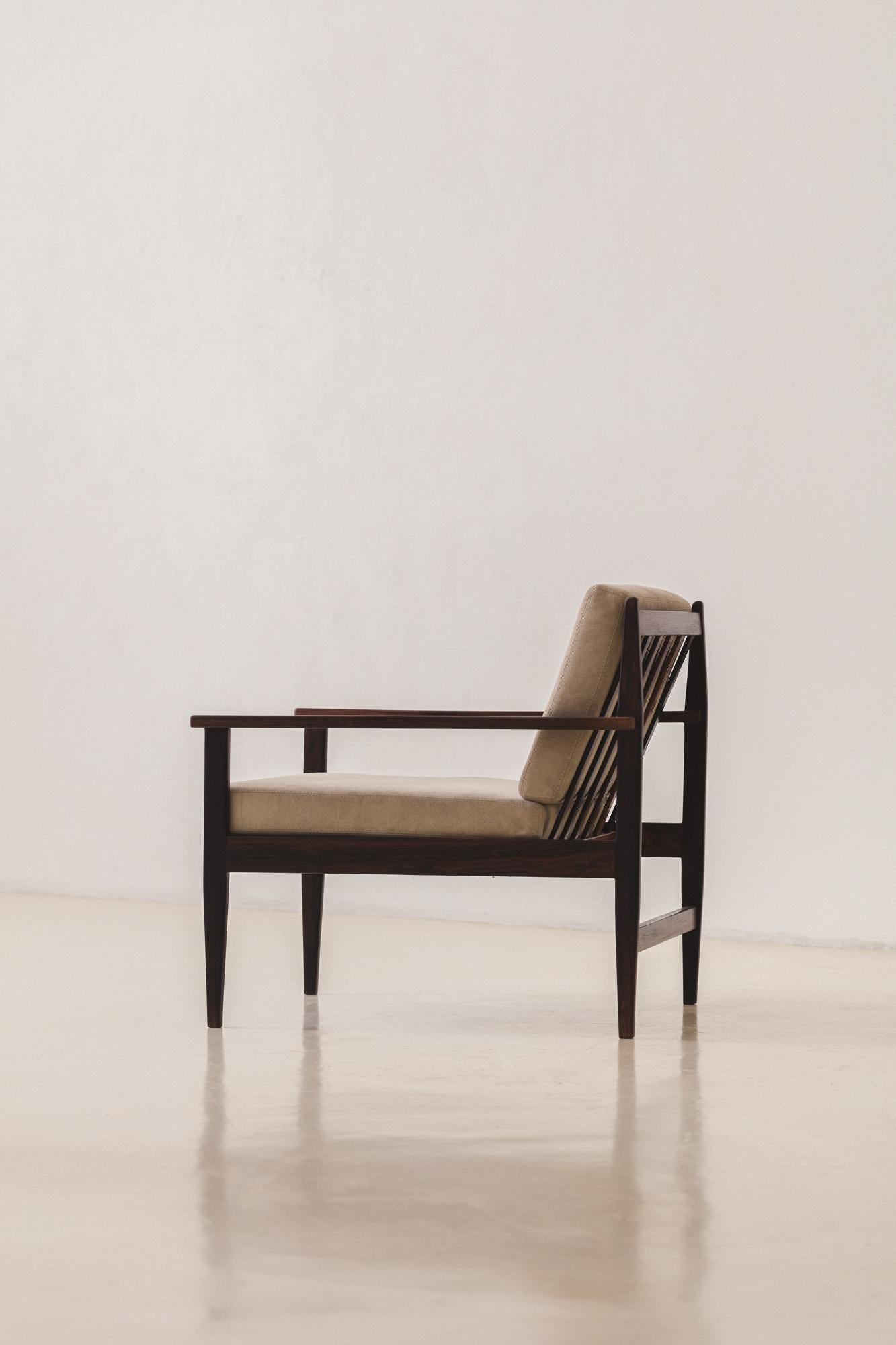 Vintage Rosewood Armchair by Celina Decorações, Brazilian Midcentury, 1960s For Sale 8