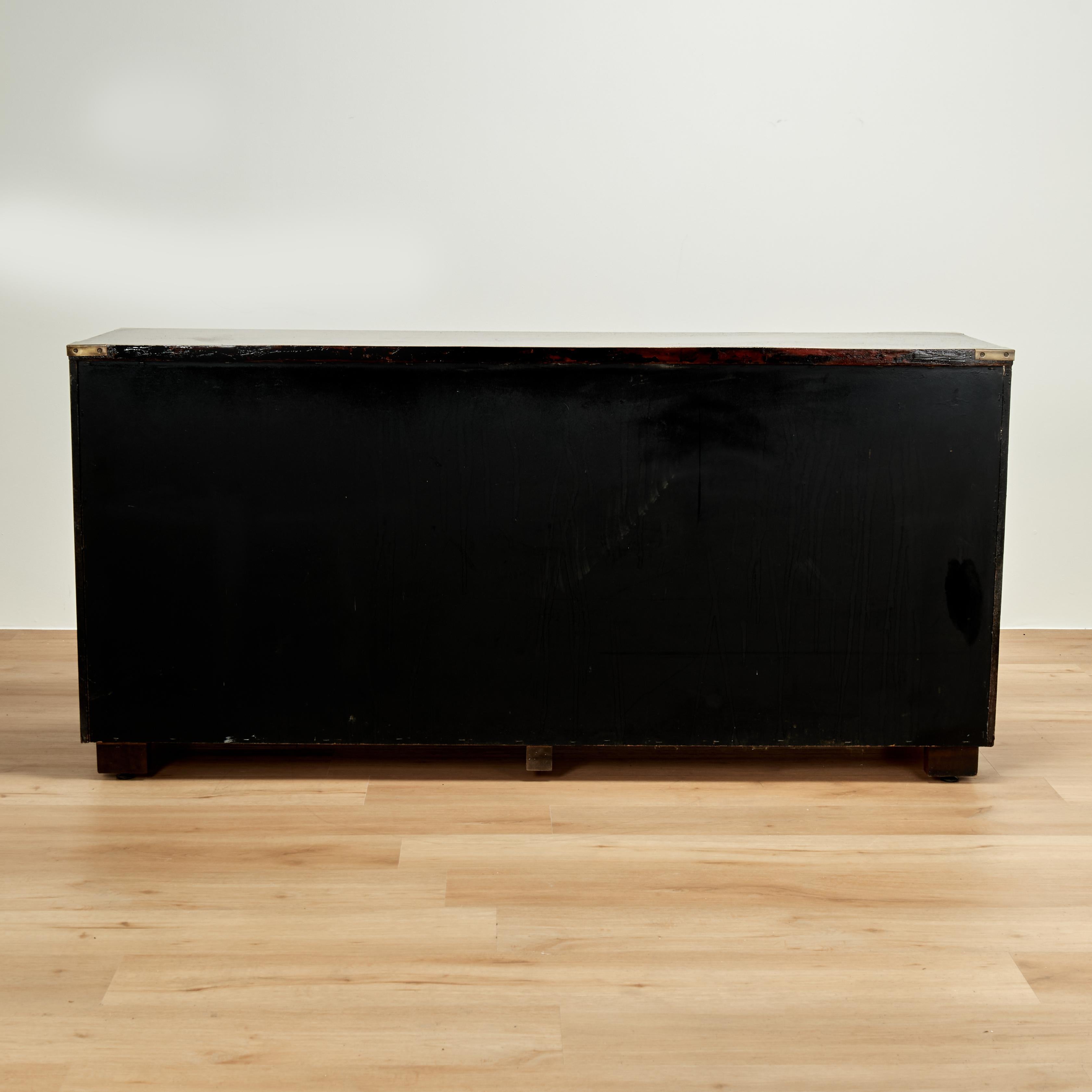 Cassettiera in stile Campaigner in palissandro d'epoca in vendita 8