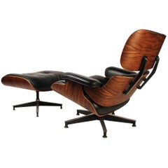 Vintage Palisander Charles Eames 670 Lounge Chair & 671 Ottoman für Herman Miller