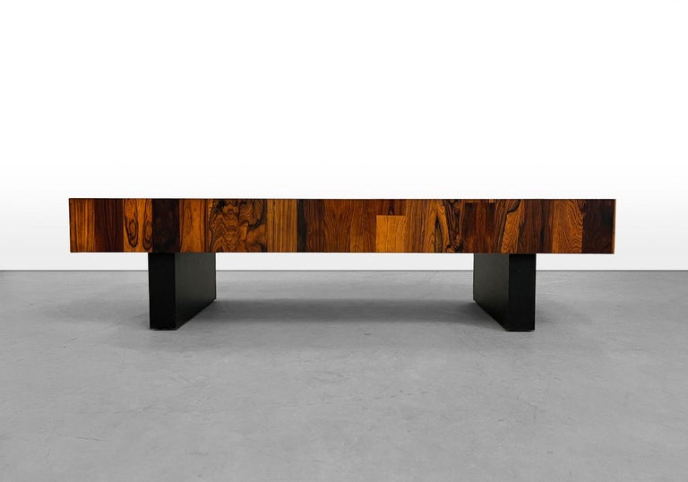 Vintage Rosewood Coffee Table For Sale at 1stDibs