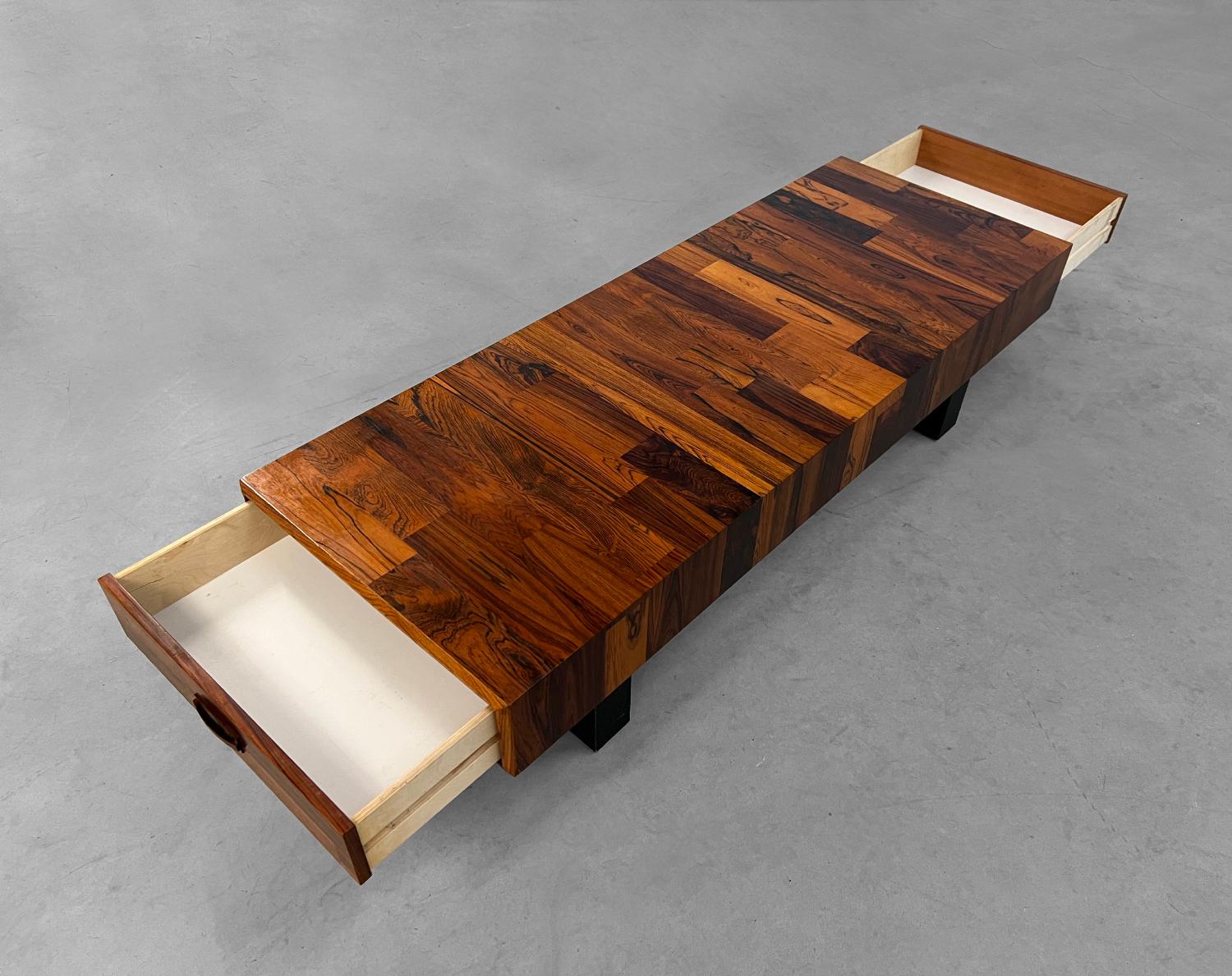 Late 20th Century Vintage Rosewood Coffee Table