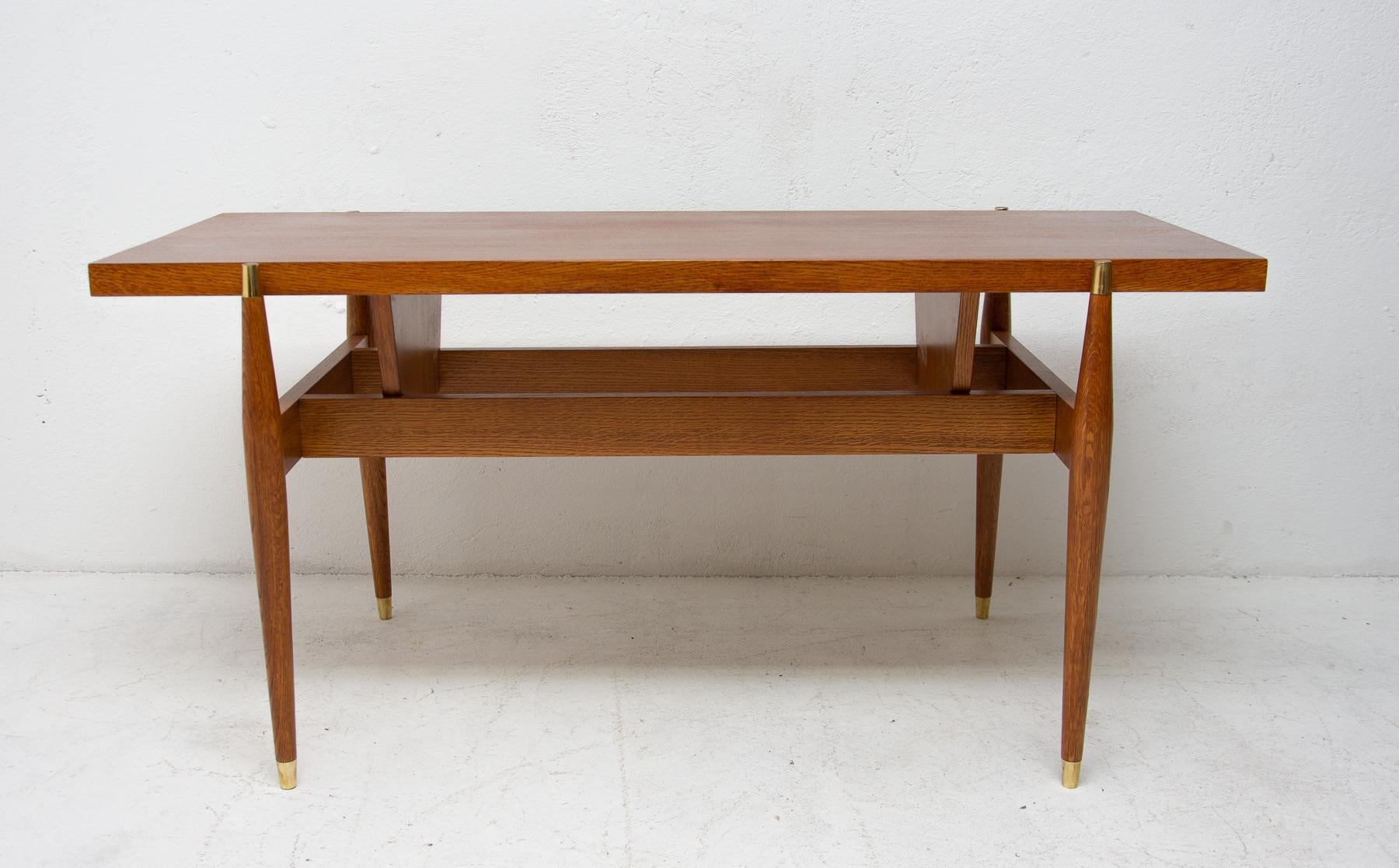 Modern Vintage Rosewood Coffee Table from Czechoslovakia, 1970s For Sale
