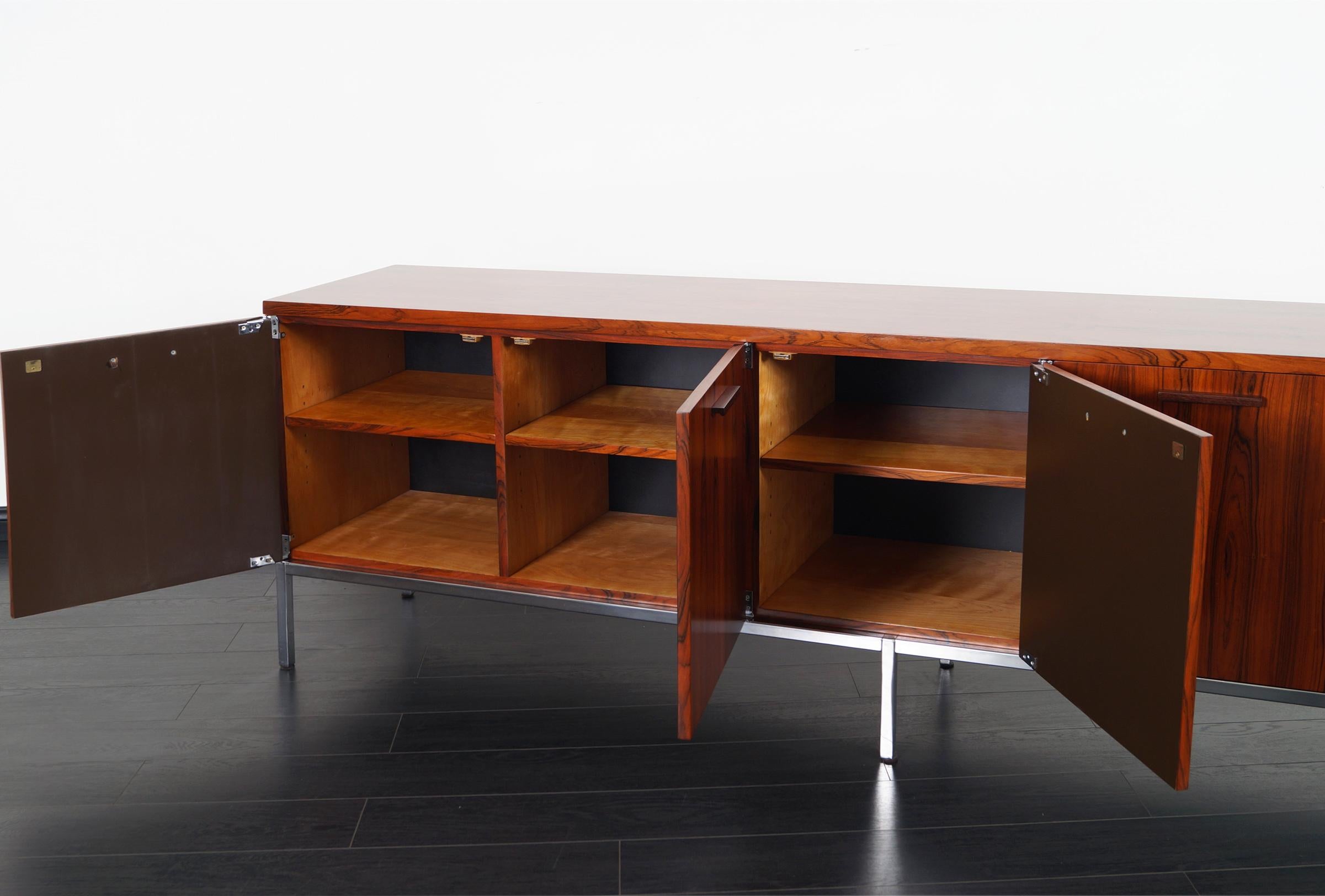 American Vintage Rosewood Credenza Attributed to Florence Knoll