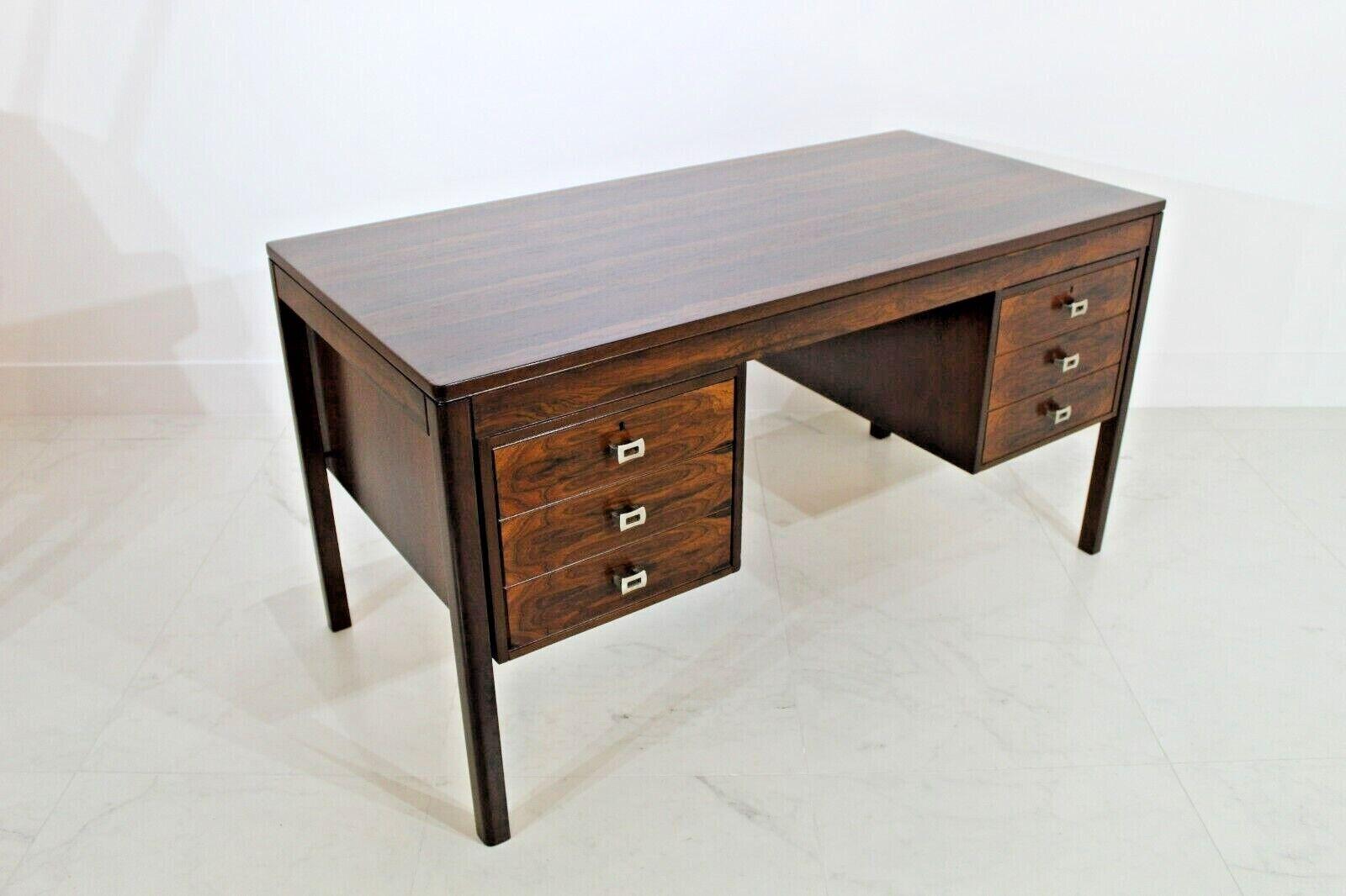 Mid-Century Modern Vintage Rosewood Danish Desk, 1960's
