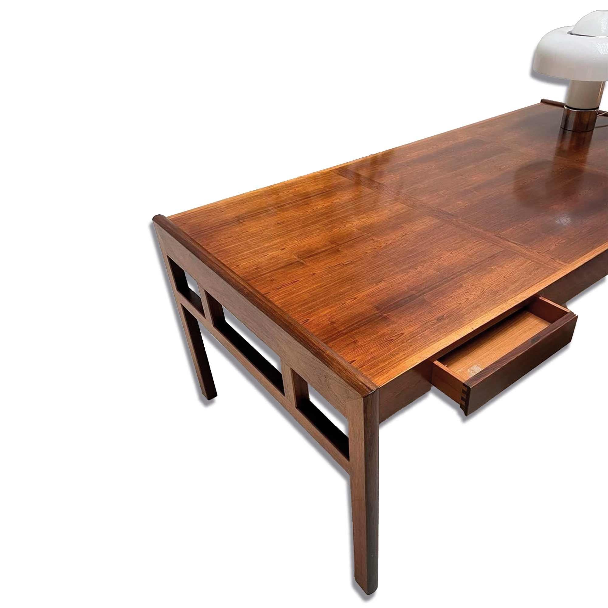 Mid-Century Modern Vintage rosewood desk by Karl Erik Ekselius, design 1960's For Sale