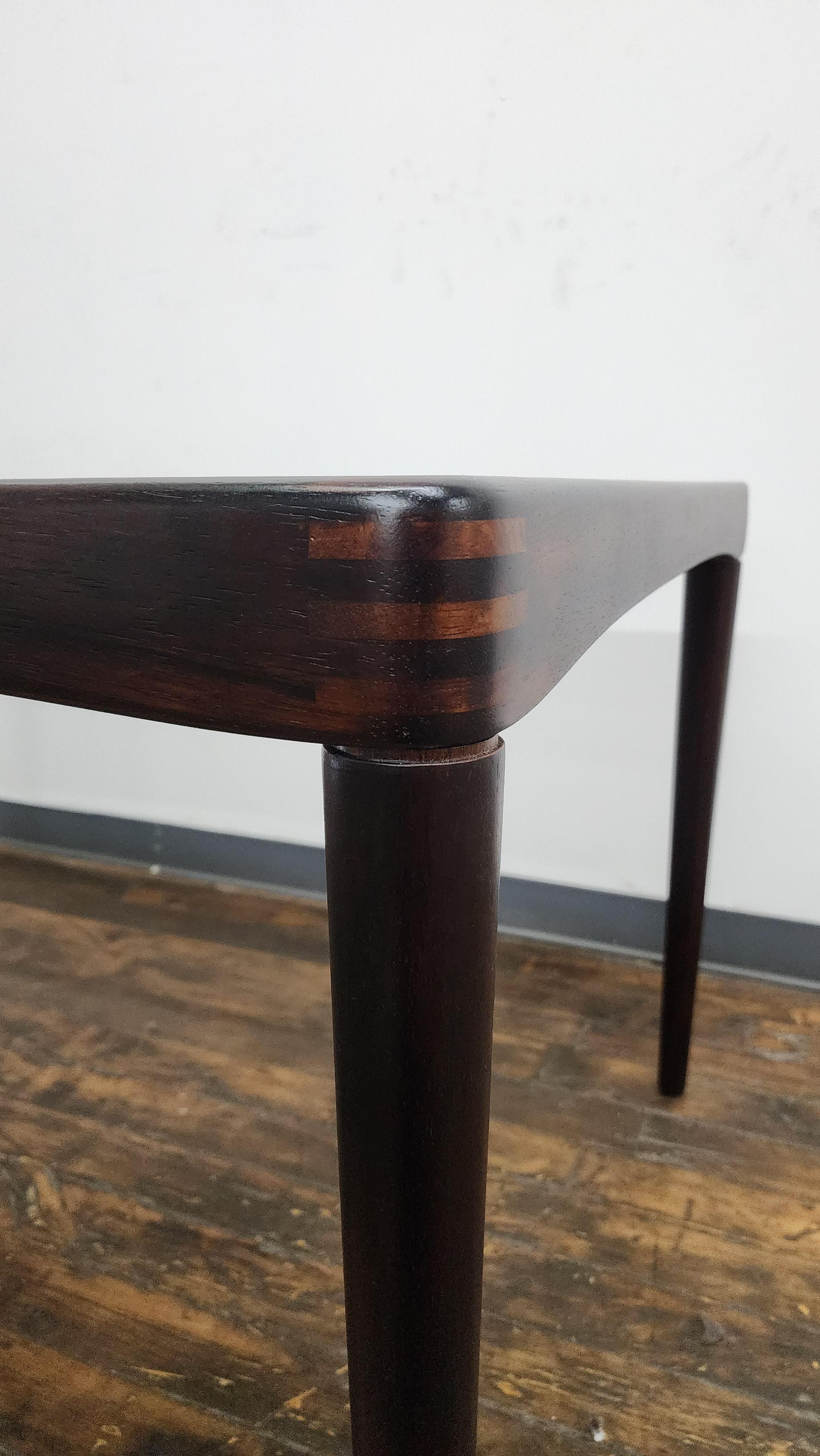 Table de salle à manger vintage en bois de rose par Bramin en vente 1