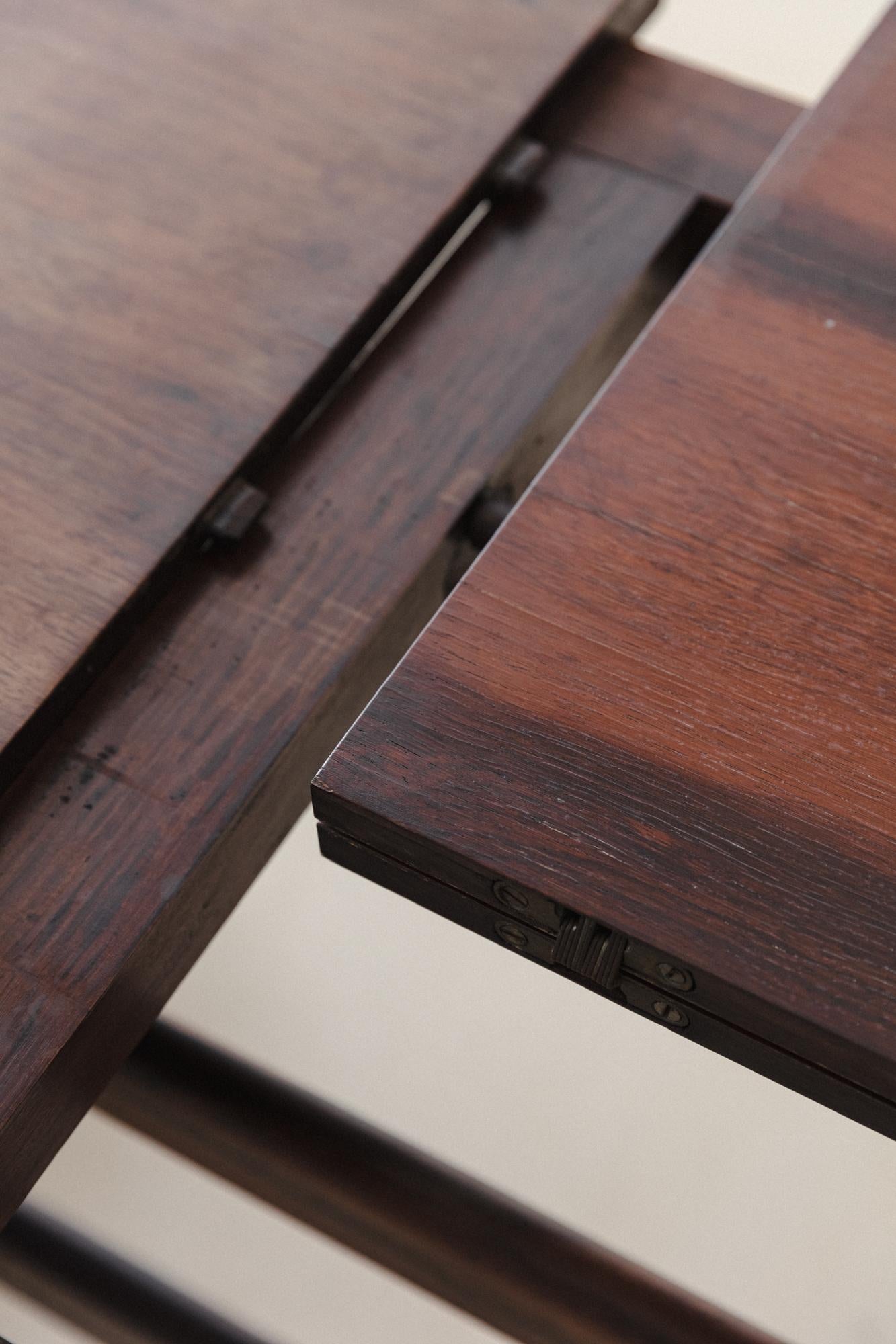 Vintage Rosewood Dining Table by Cantù Móveis, 1960s, Brazilian Mid-Century For Sale 2