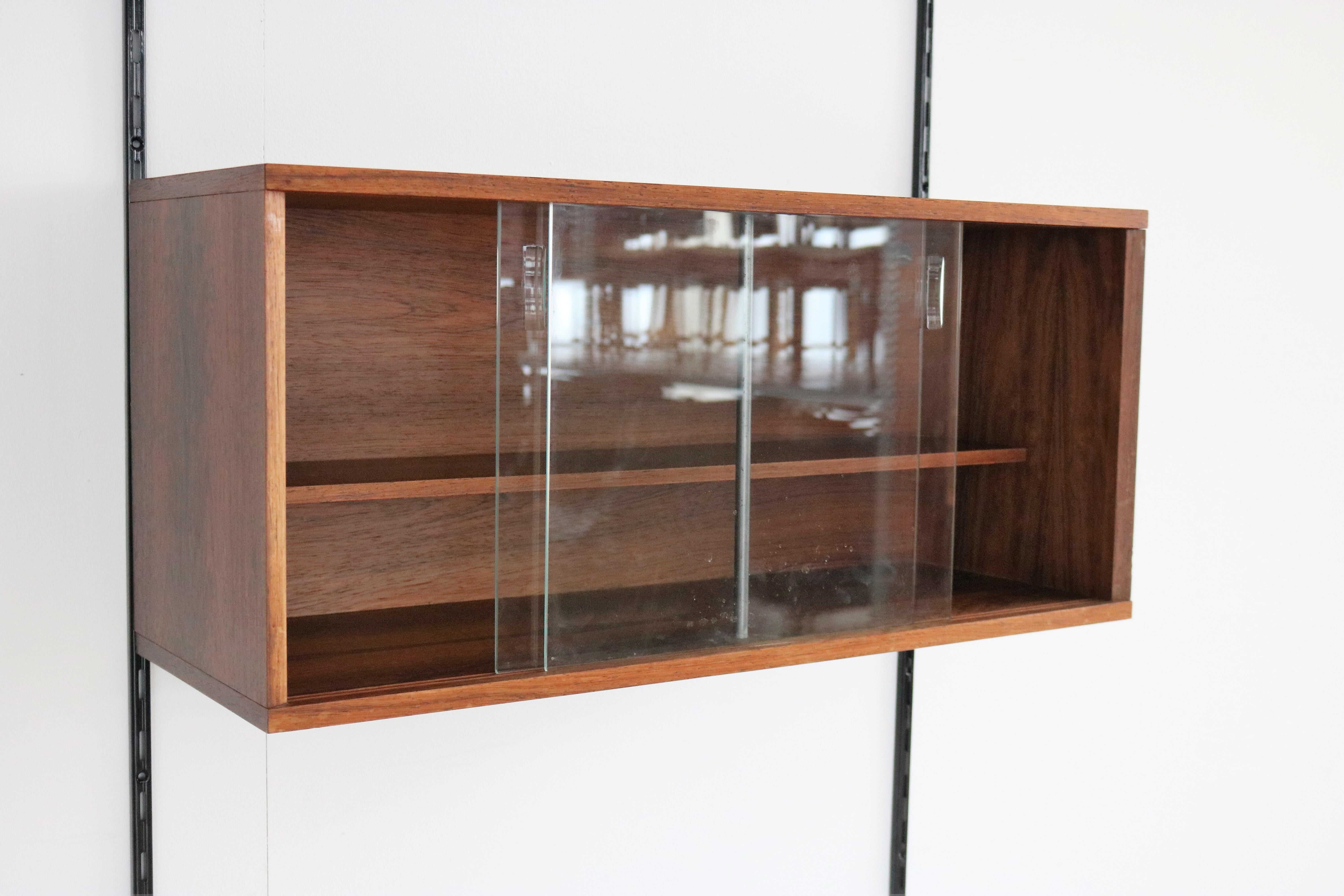 vintage rosewood display cabinet For Sale 2