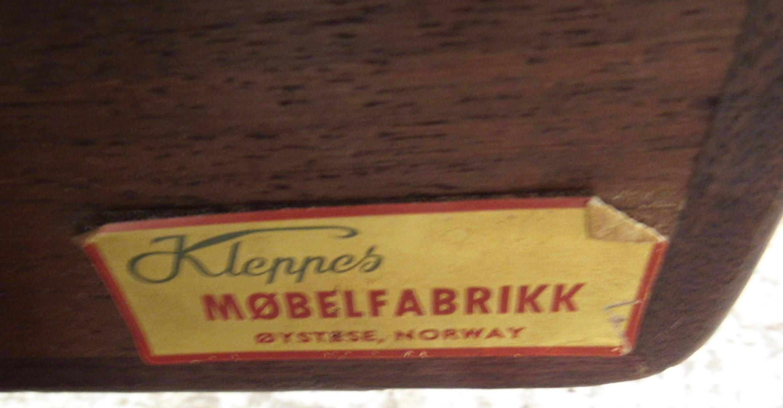 Vintage Rosewood Dropleaf Dining Table by Kleppe Mobelfabrik 4