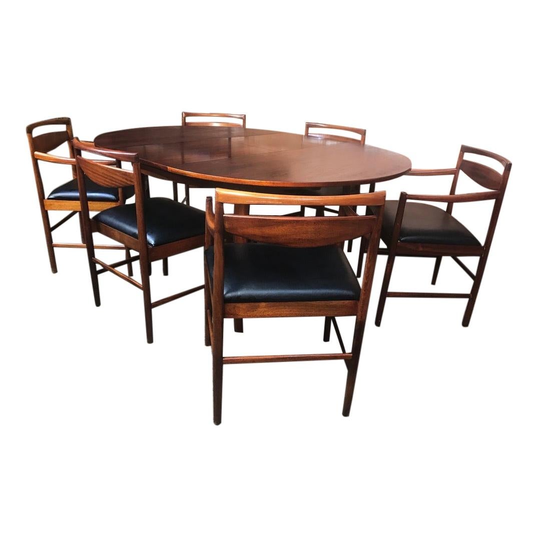 Vintage-Esstisch mit ausklappbarem Ausziehtisch Tom Robertson für McIntosh, 1960