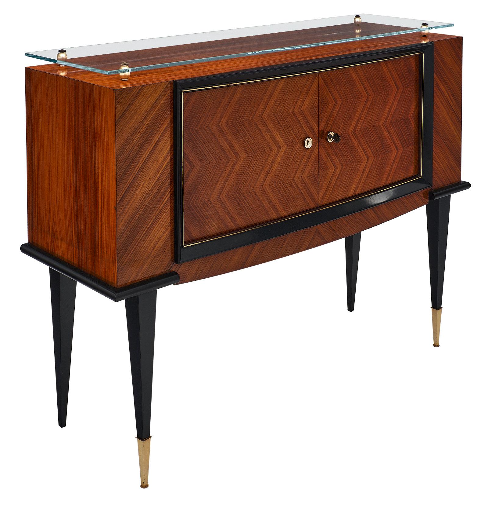 Mid-Century Modern Vintage Rosewood French Bar/Credenza