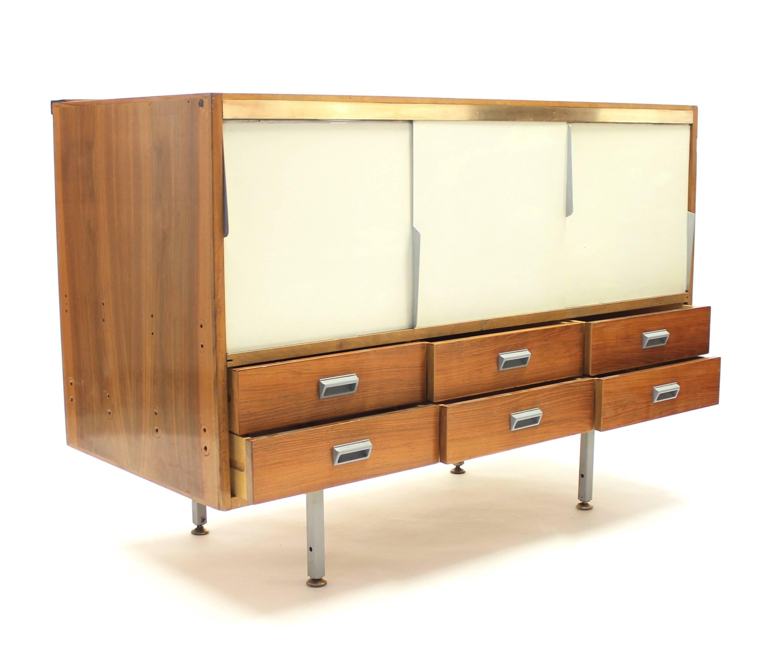 Vintage Rosewood Haberdashery Cabinet, 1960s In Fair Condition In Uppsala, SE