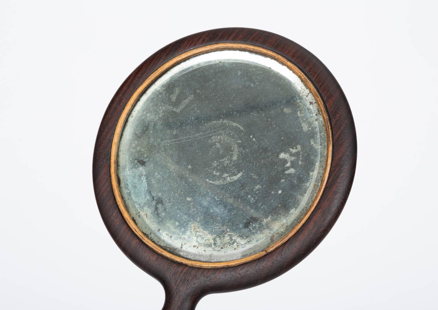 Vintage Rosewood Hand Mirror 2