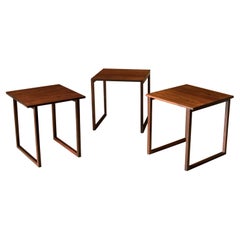 Tavolini vintage in legno di palissandro di Kai Kristiansen