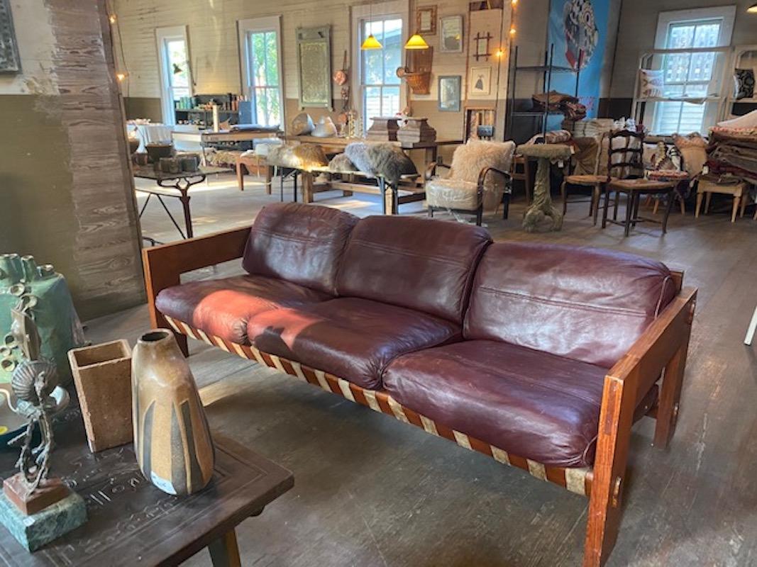 Vintage Rosewood / Leather Sofa Attrib. Sergio Rodrigues 9