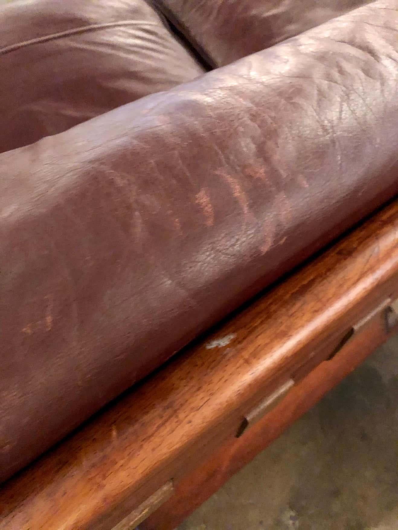 Vintage Rosewood / Leather Sofa Attrib. Sergio Rodrigues 2