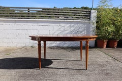 Vintage Rosewood Marqueterie High Gloss Dining Table-Louis XVI Style-70s