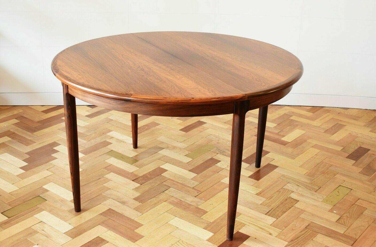 Mid-Century Modern Vintage Rosewood Niels Otto Moller Extendable Table