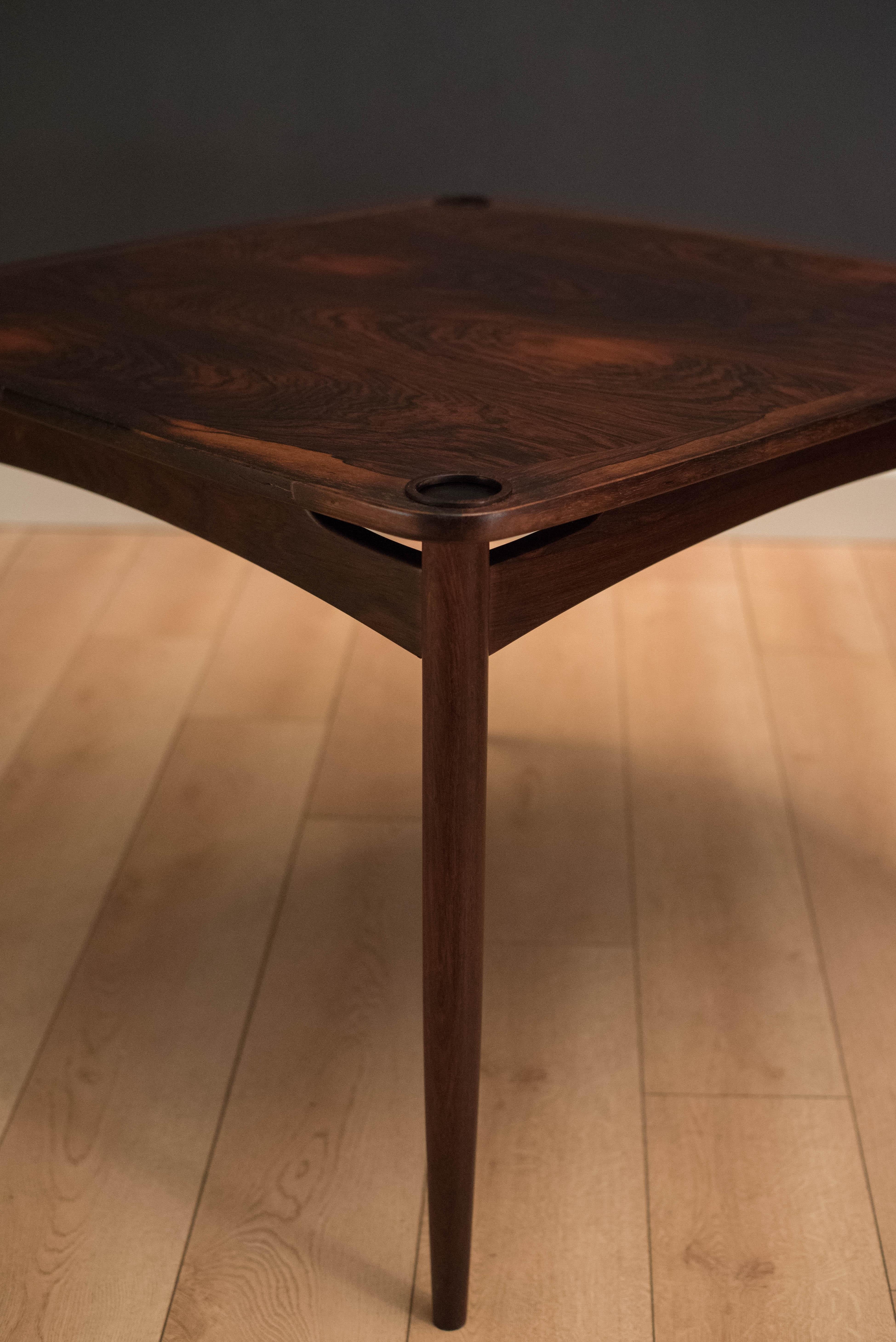 Vintage Rosewood Norma Game Table by Sergio Rodrigues 2