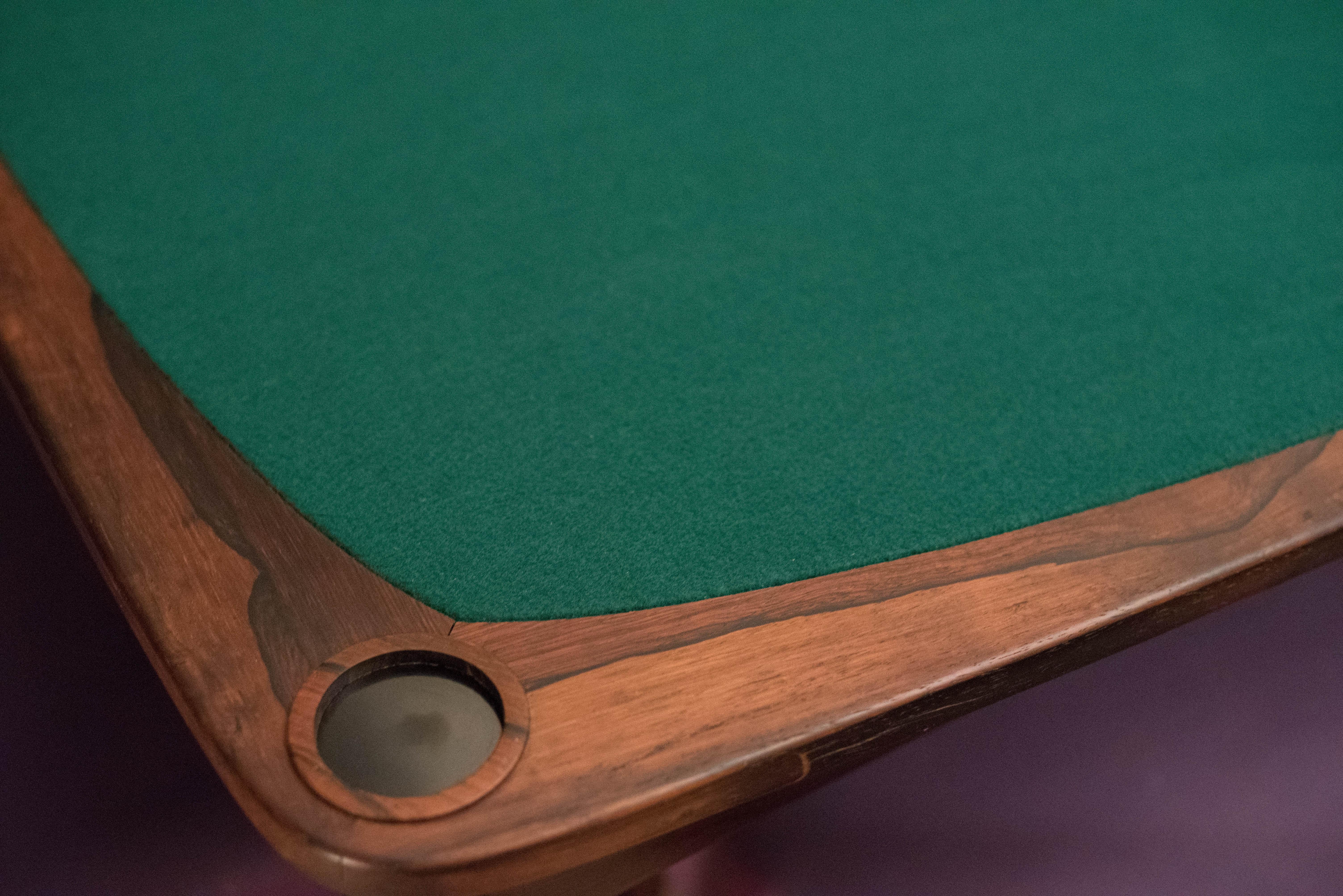 Vintage Rosewood Norma Game Table by Sergio Rodrigues In Good Condition In San Jose, CA