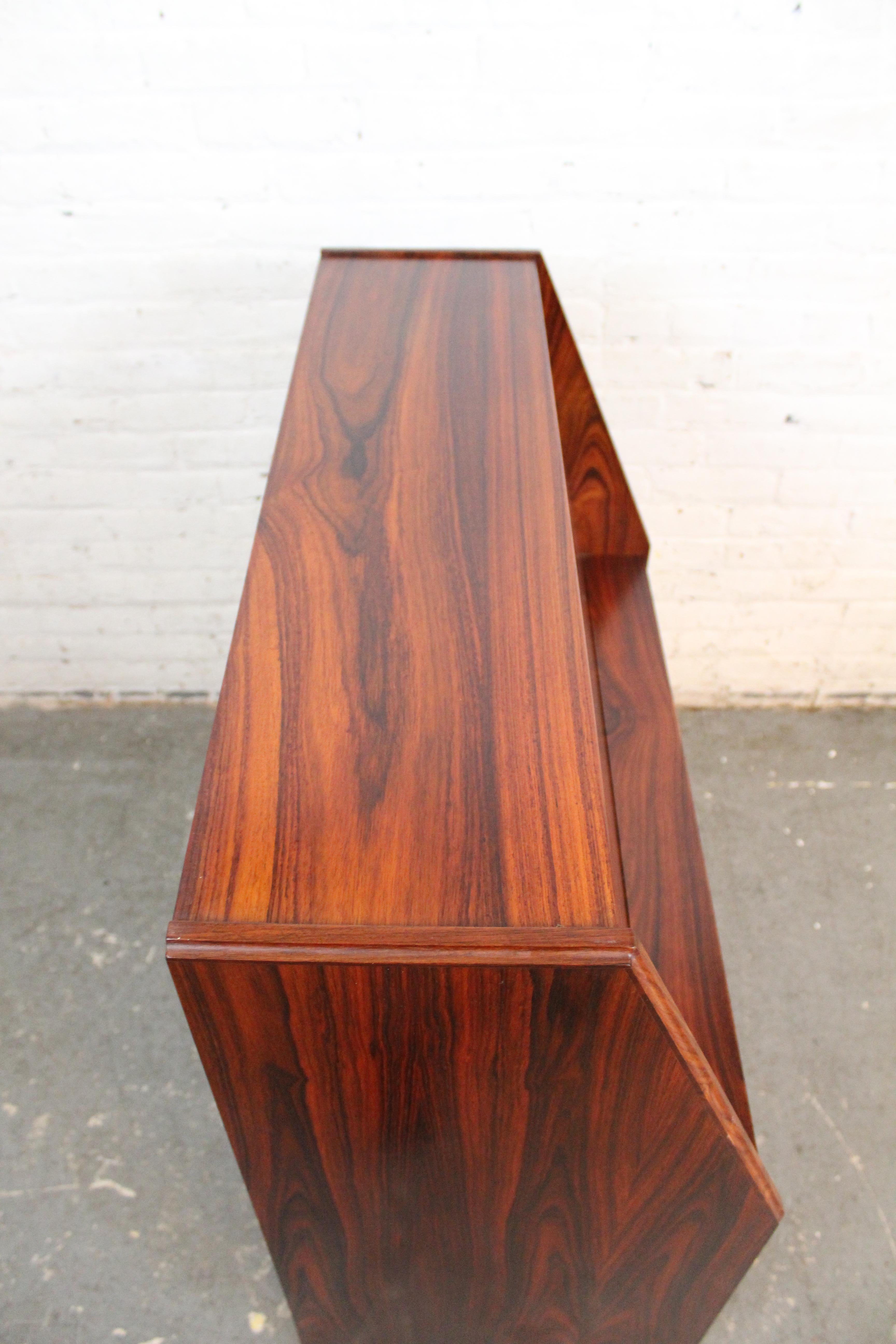 Vintage Rosewood Secretary Desk by Dyrlund Denmark For Sale 4