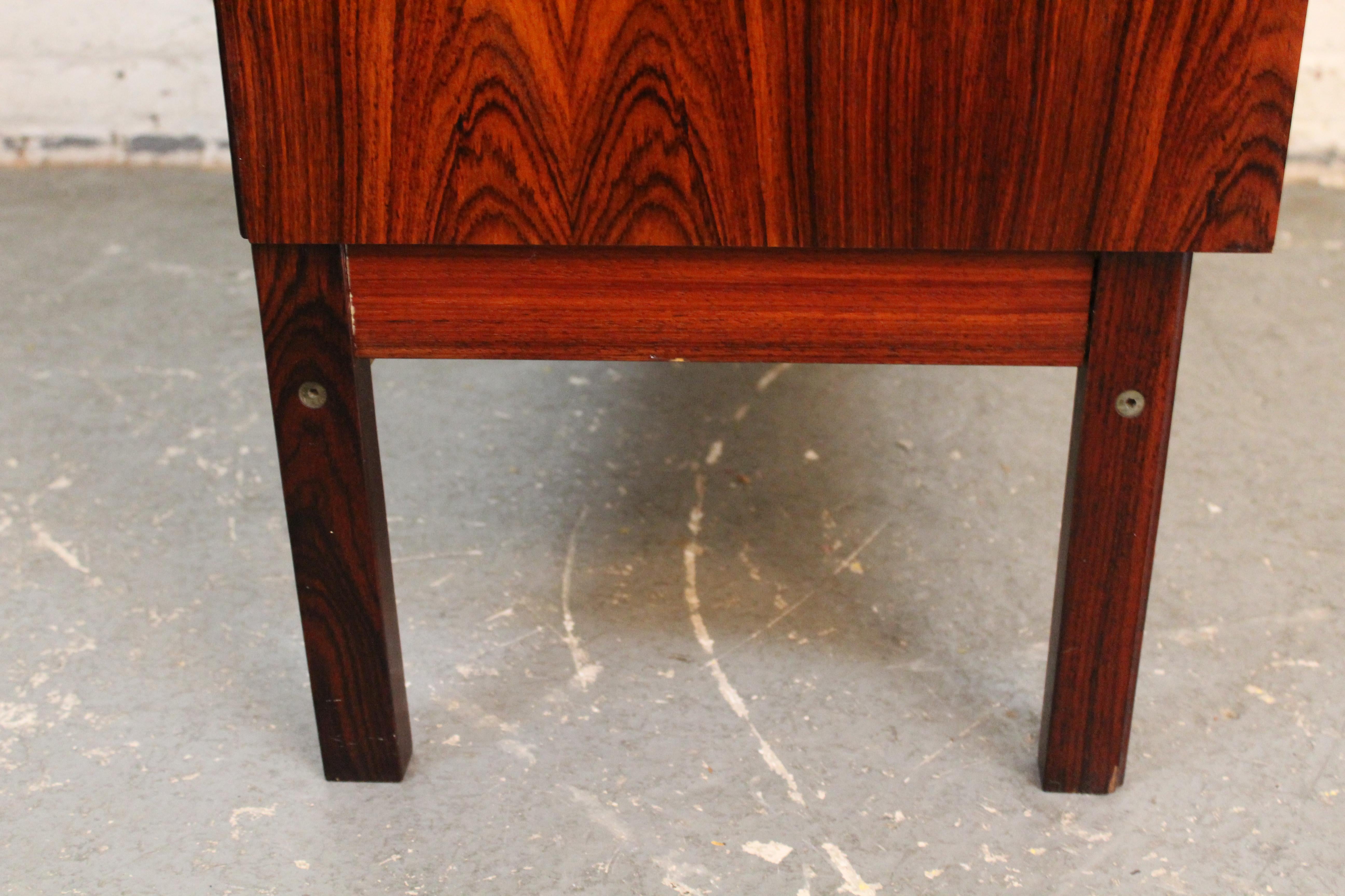 Vintage Rosewood Secretary Desk by Dyrlund Denmark For Sale 7