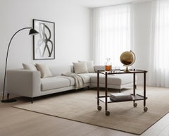 Vintage Rosewood Serving Bar Cart by Poul Hundevad, 1960s