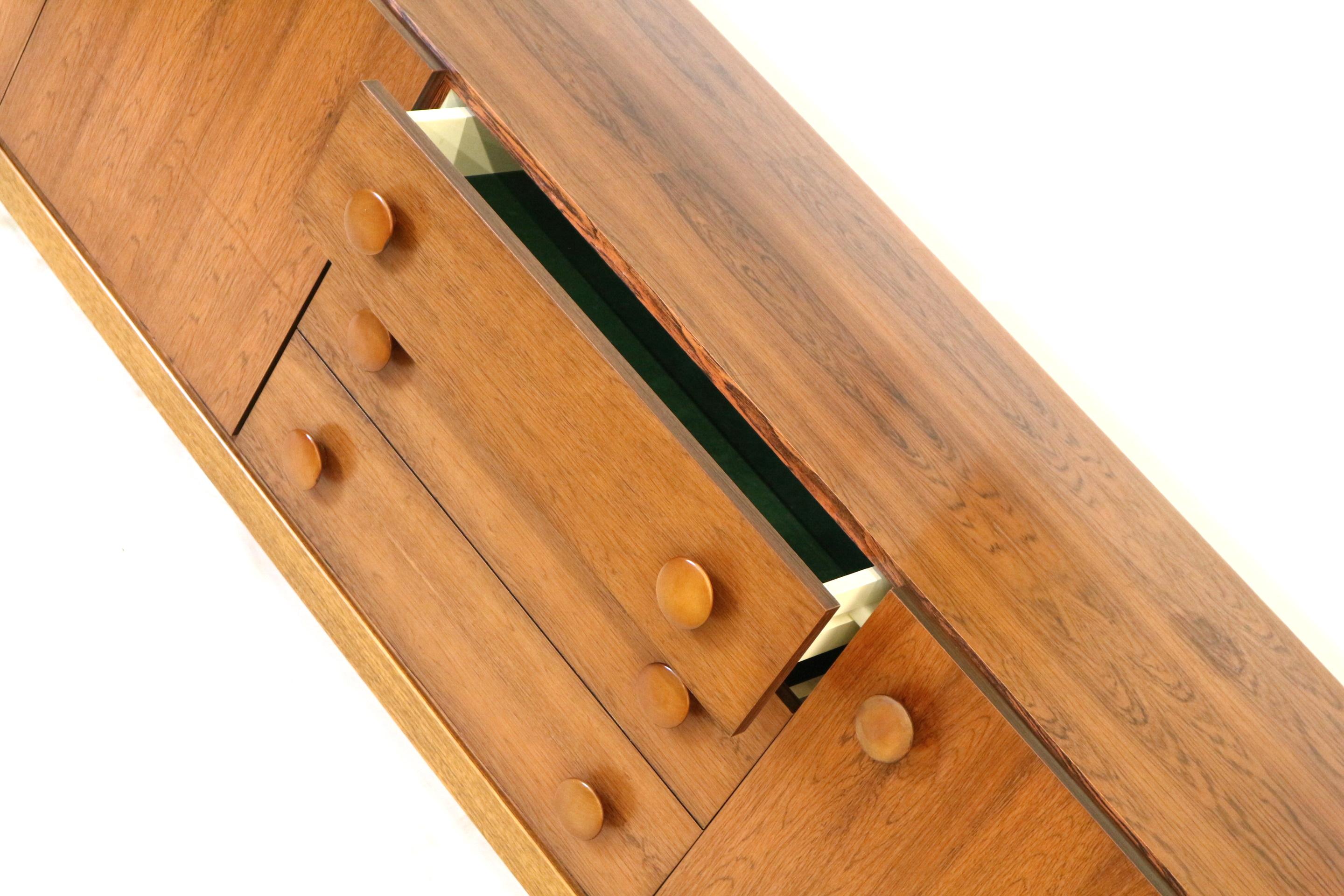 Buffet vintage en bois de rose de Palette Möbel fabriqué dans les années 60 en vente 5