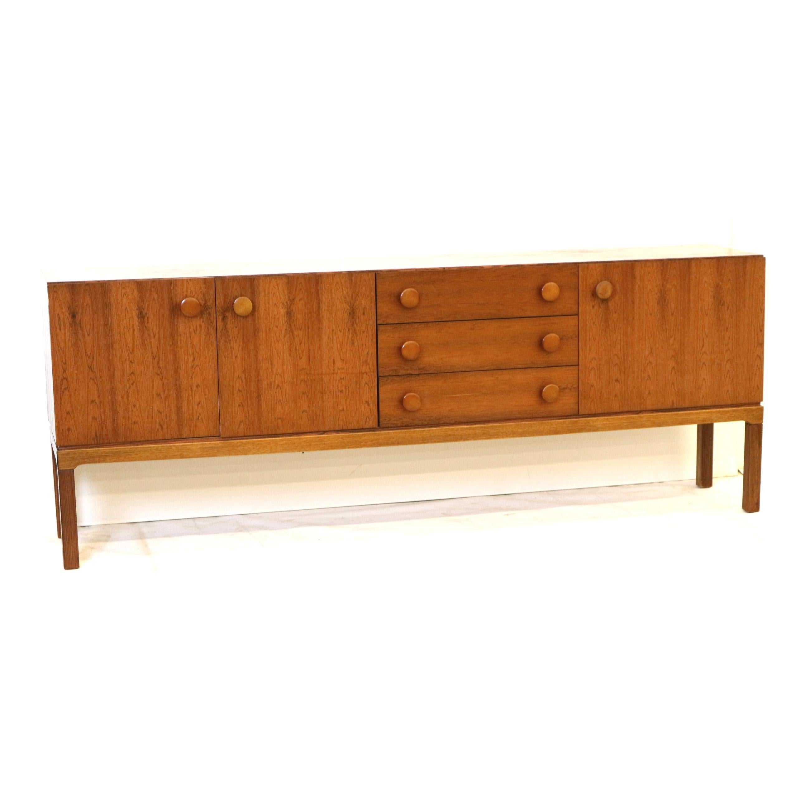 Mid-Century Modern Buffet vintage en bois de rose de Palette Möbel fabriqué dans les années 60 en vente