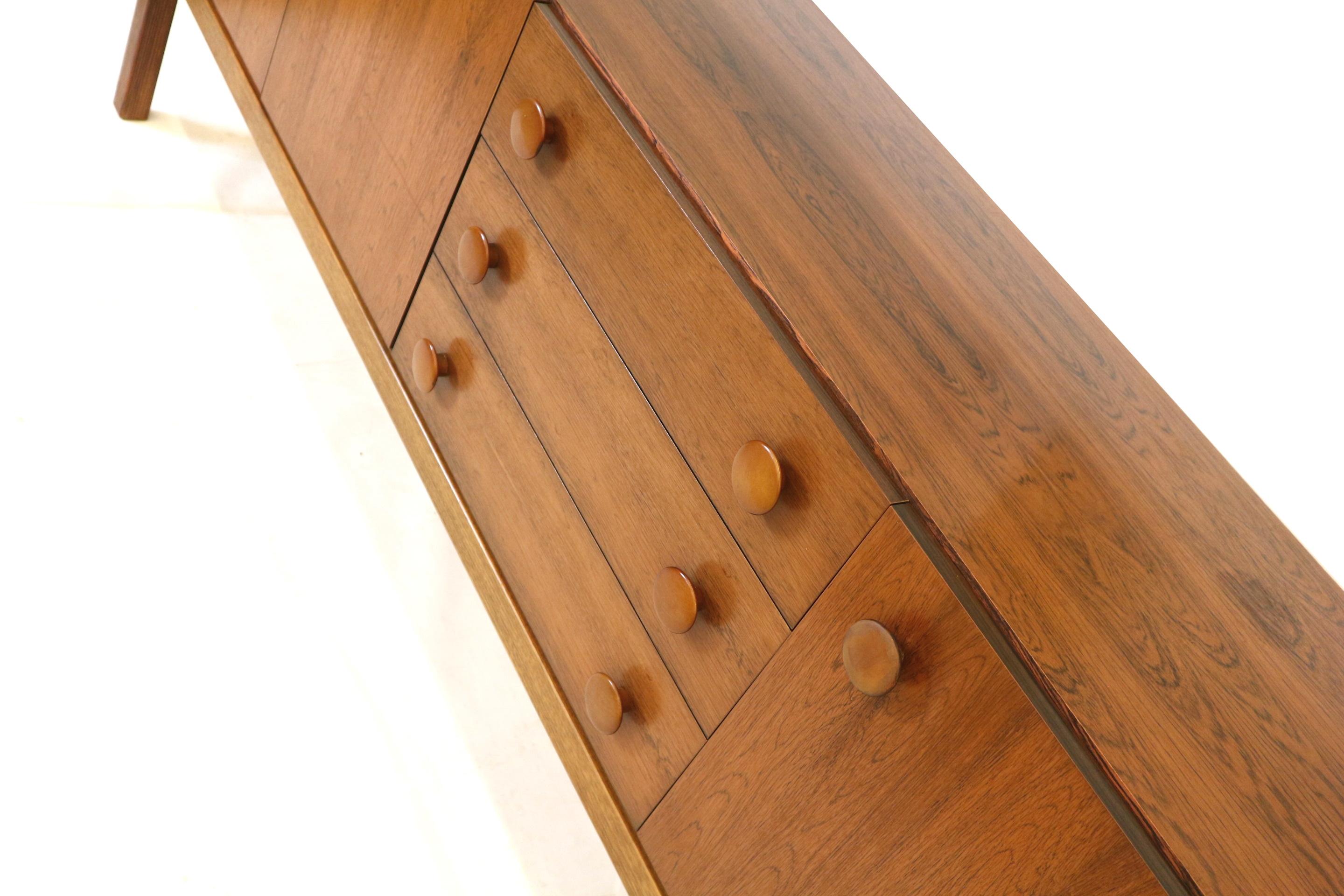 Buffet vintage en bois de rose de Palette Möbel fabriqué dans les années 60 en vente 2