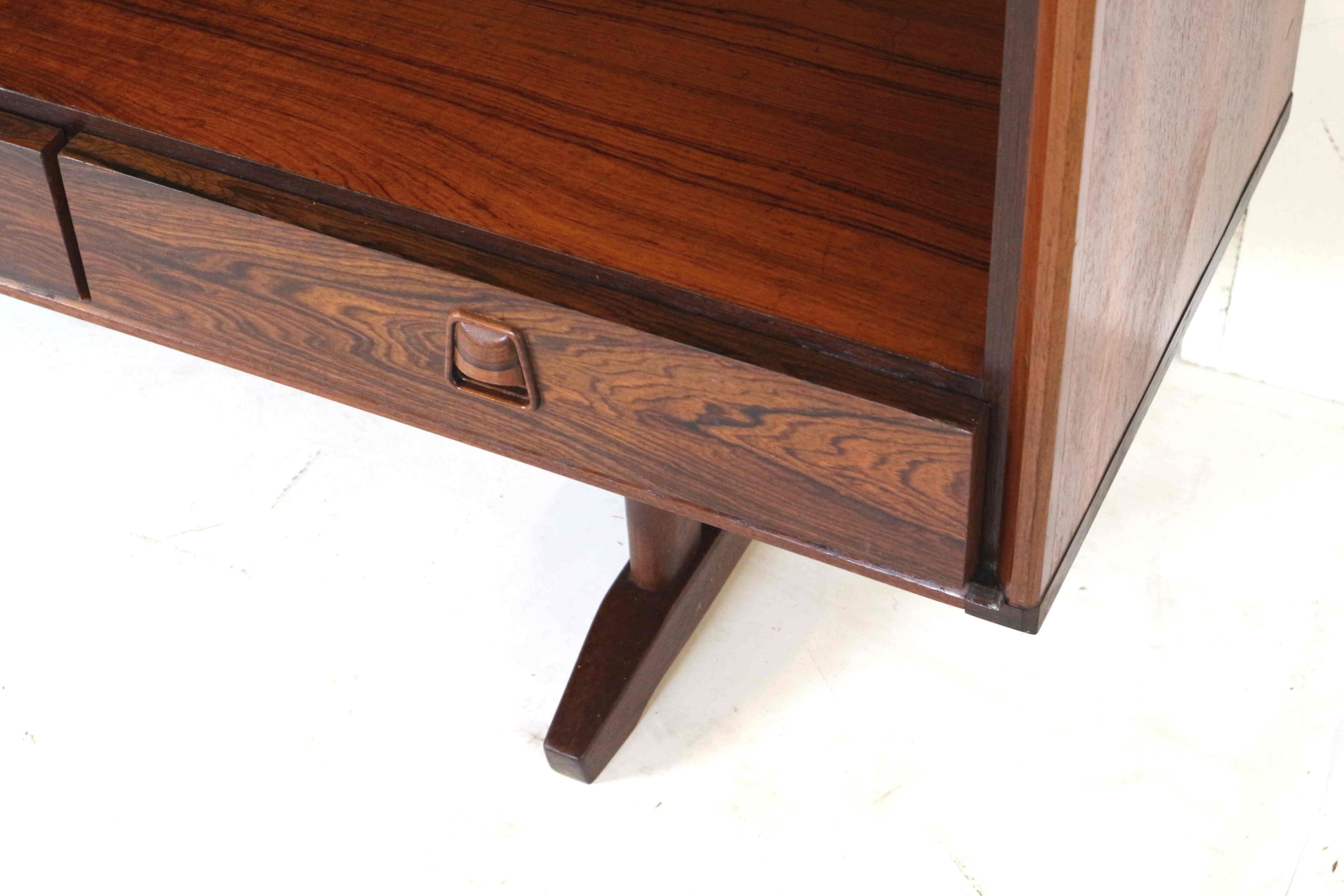 Vintage rosewood sideboard highboard from Topform made in the 60s For Sale 3