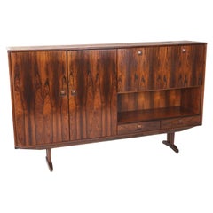 Retro rosewood sideboard highboard from Topform made in the 60s