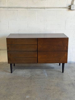 Vintage Rosewood Sideboard with 4 Drawers Denmark Mid-Century Modern 1960s