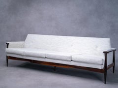 Divano in palissandro d'epoca, Liceu de Artes e Ofícios, Brasile, anni '50, metà del secolo scorso