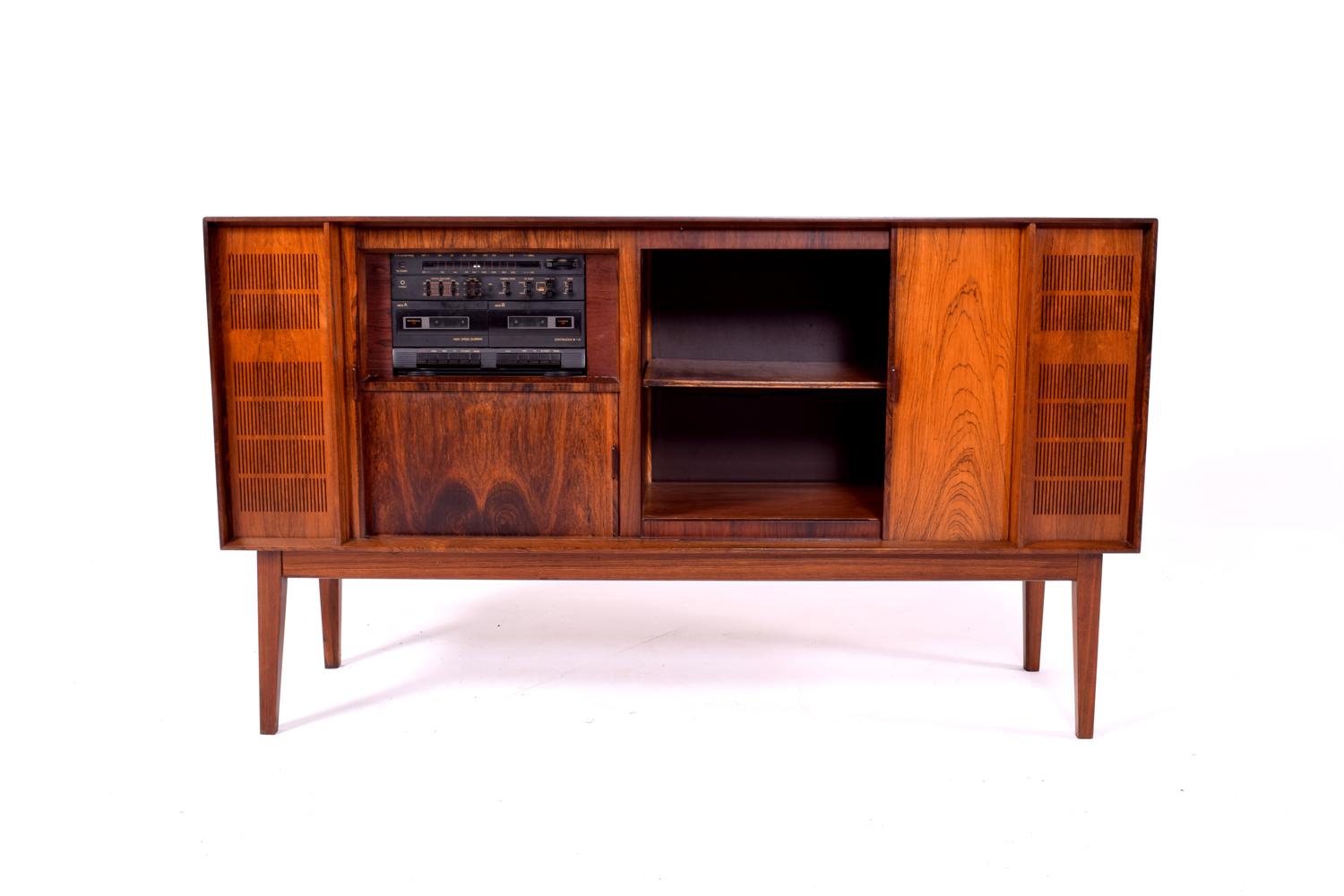 Danish Vintage Rosewood Stereo Cabinet from Bang & Olufsen