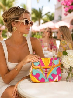 Vintage Roslein Florence Psychedelic Print Handbag, Circa 1970