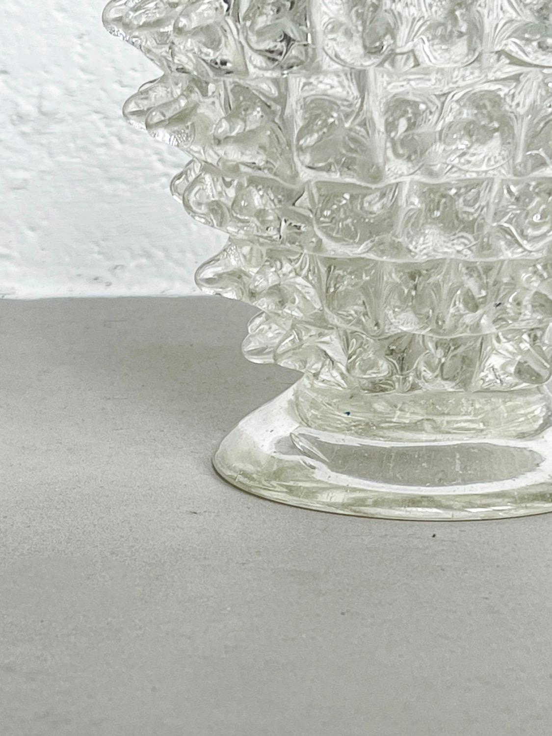 Vase Vintage Rostrato en verre clair de Murano par Barovier&Toso, Italie, années 1960 en vente 3