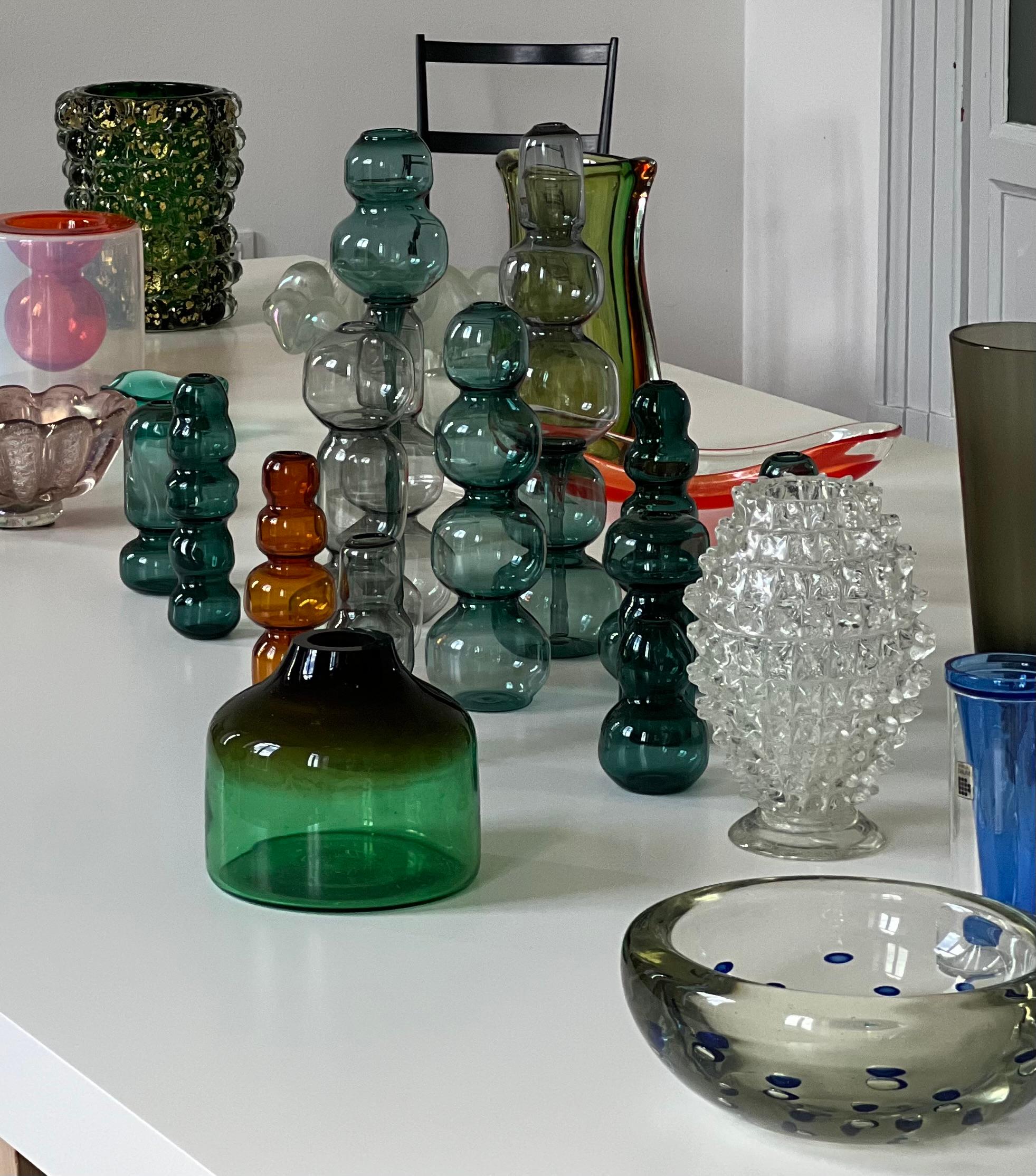 italien Vase Vintage Rostrato en verre clair de Murano par Barovier&Toso, Italie, années 1960 en vente