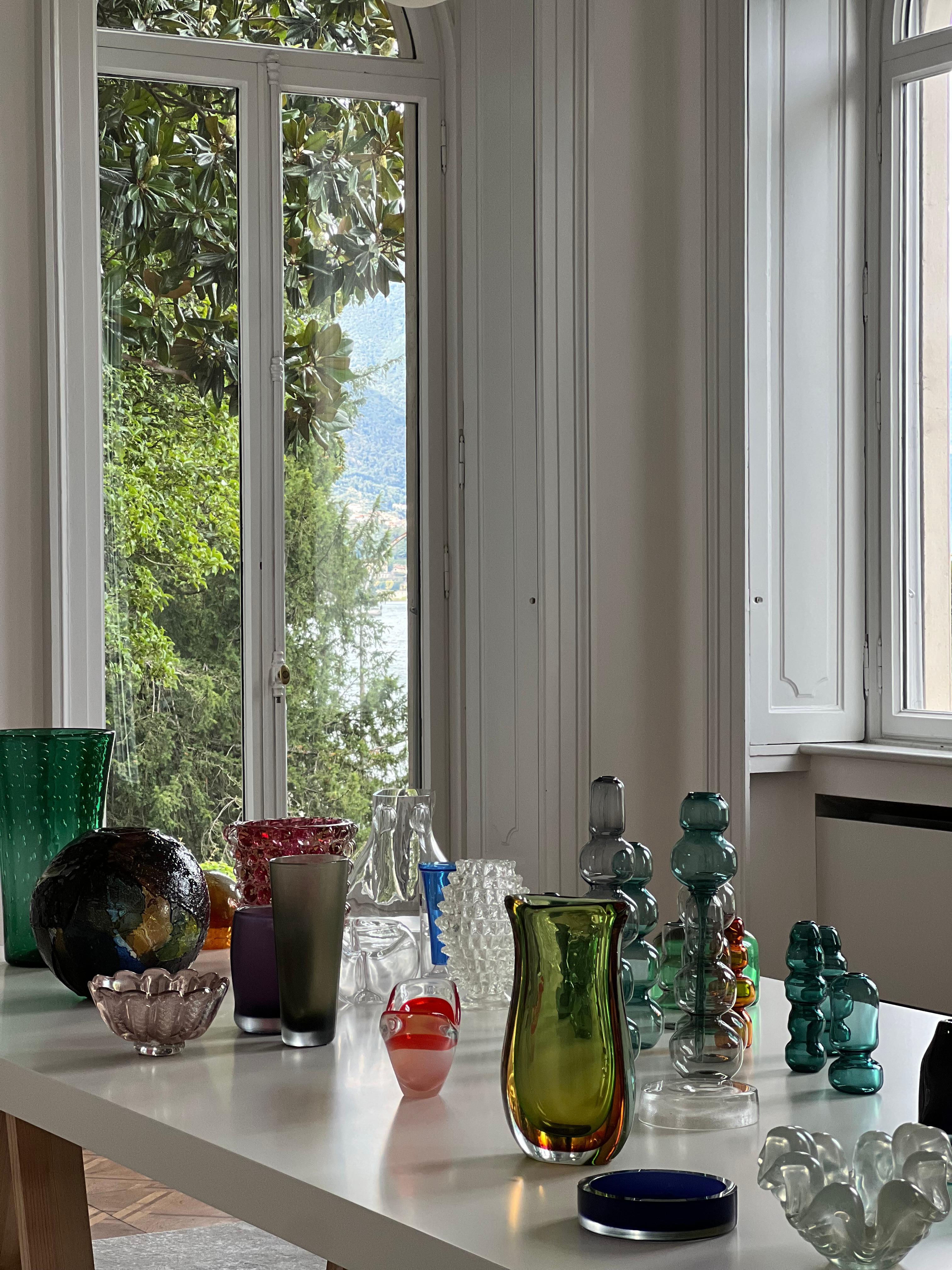 Vase Vintage Rostrato en verre clair de Murano par Barovier&Toso, Italie, années 1960 en vente 1