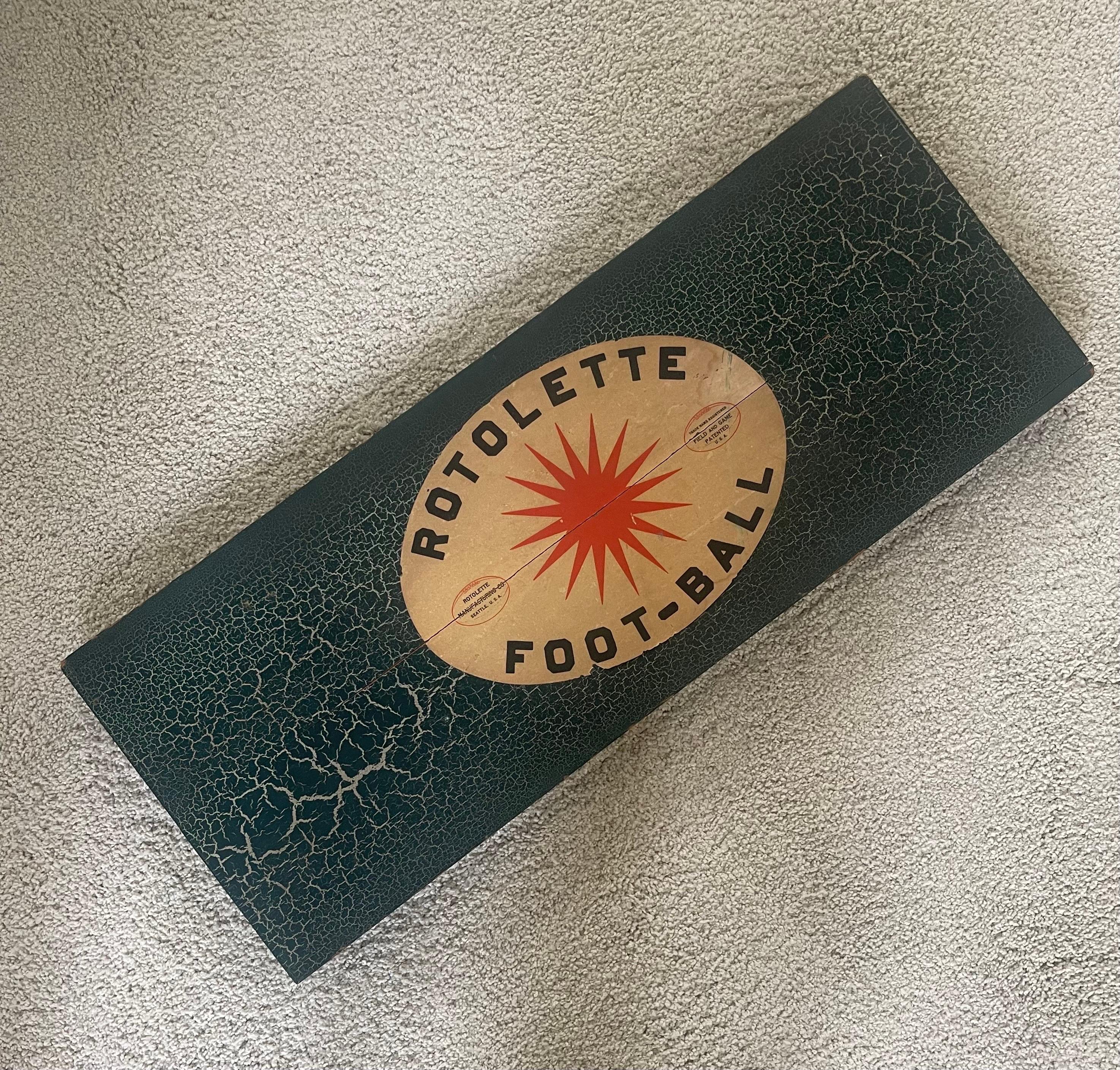 Vintage Rotolette Football Board Game For Sale 6
