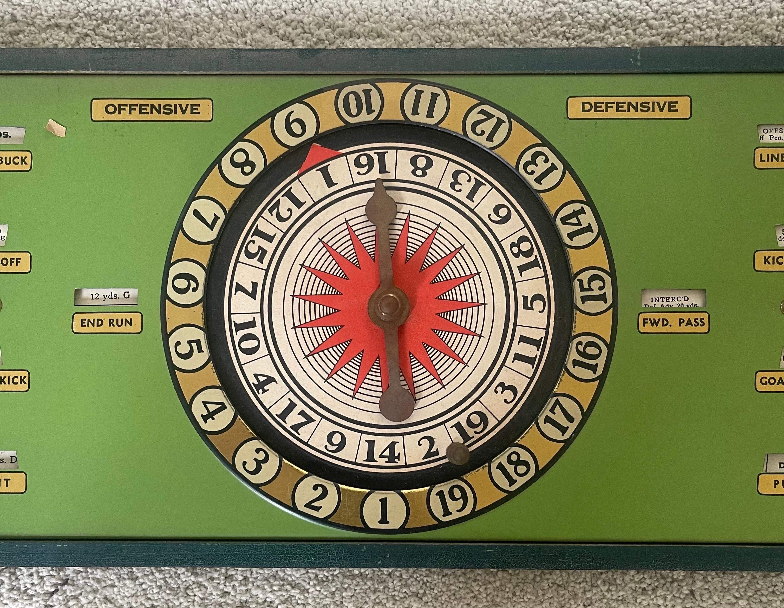 20th Century Vintage Rotolette Football Board Game For Sale