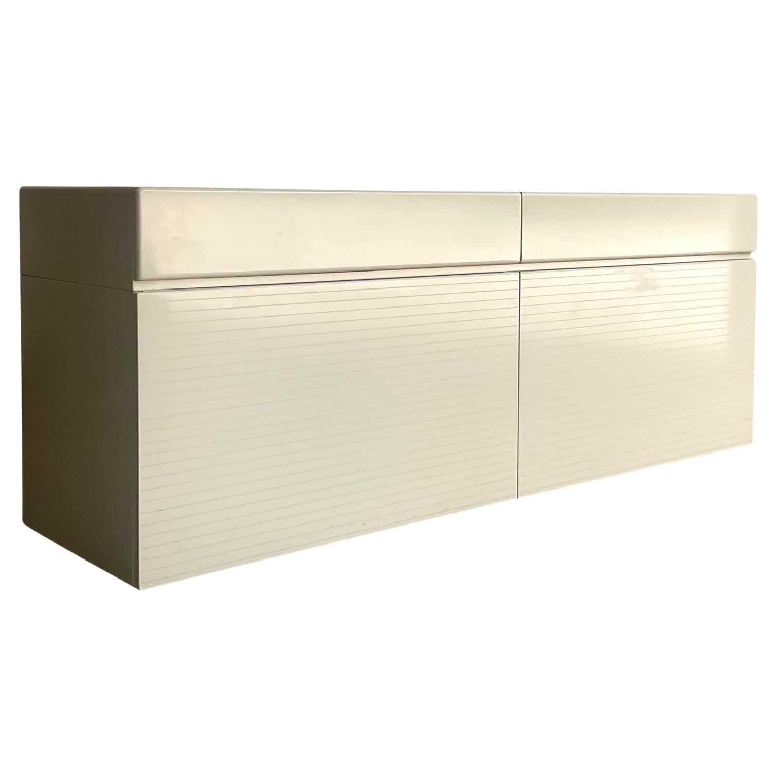 Vintage Rougier High Gloss Lacquered Stripe Credenza