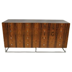 Vintage Rougier Mid Century Danish Modern Rosewood 10 Drawer Credenza Dresser