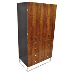 Vintage Rougier Mid Century Danish Modern Rosewood Wardrobe Tall Chest Dresser