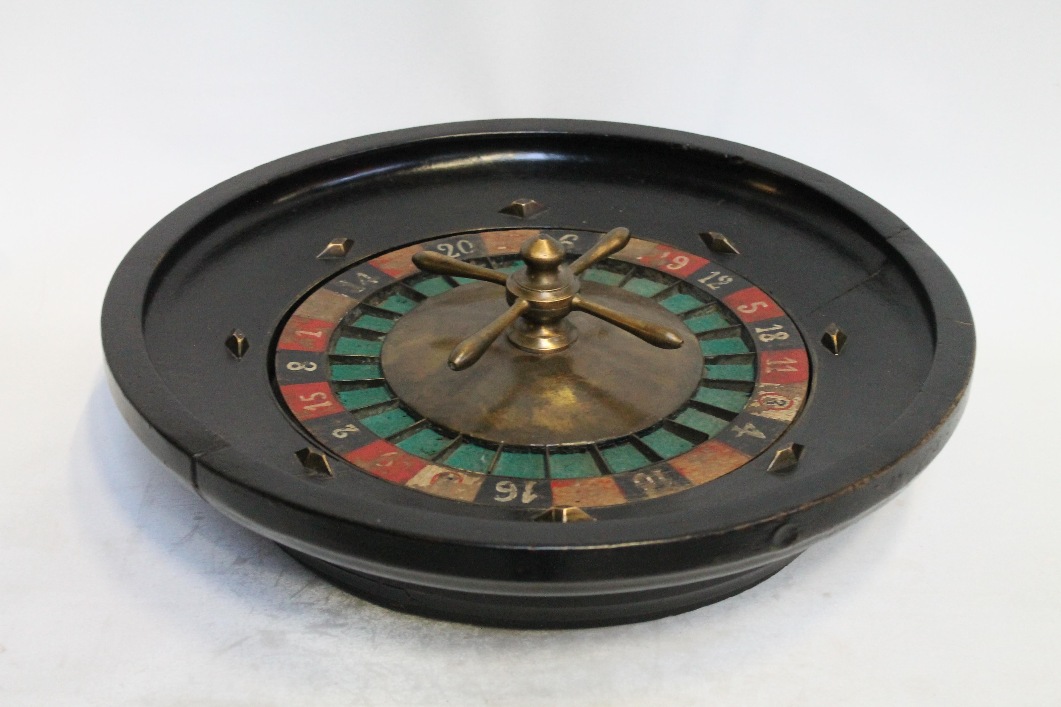 Vintage Roulette Spinning Wheel For Sale 1