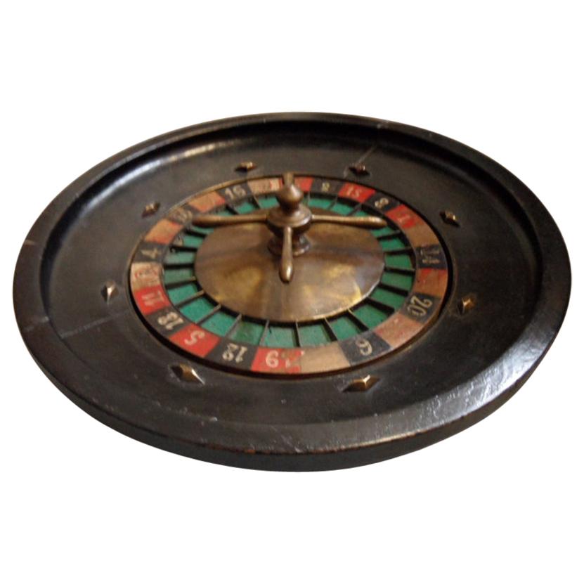 Vintage Roulette Spinning Wheel For Sale