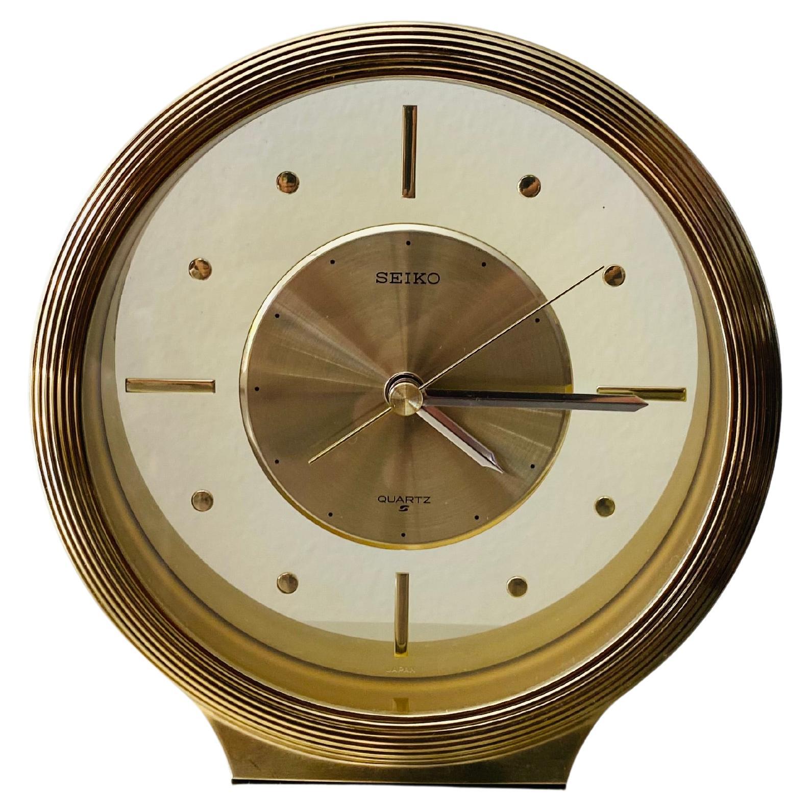 Horloge De Bureau Seiko TTZ114 - Collection Diabolo Vintage - Années 60/70 - Rouge
