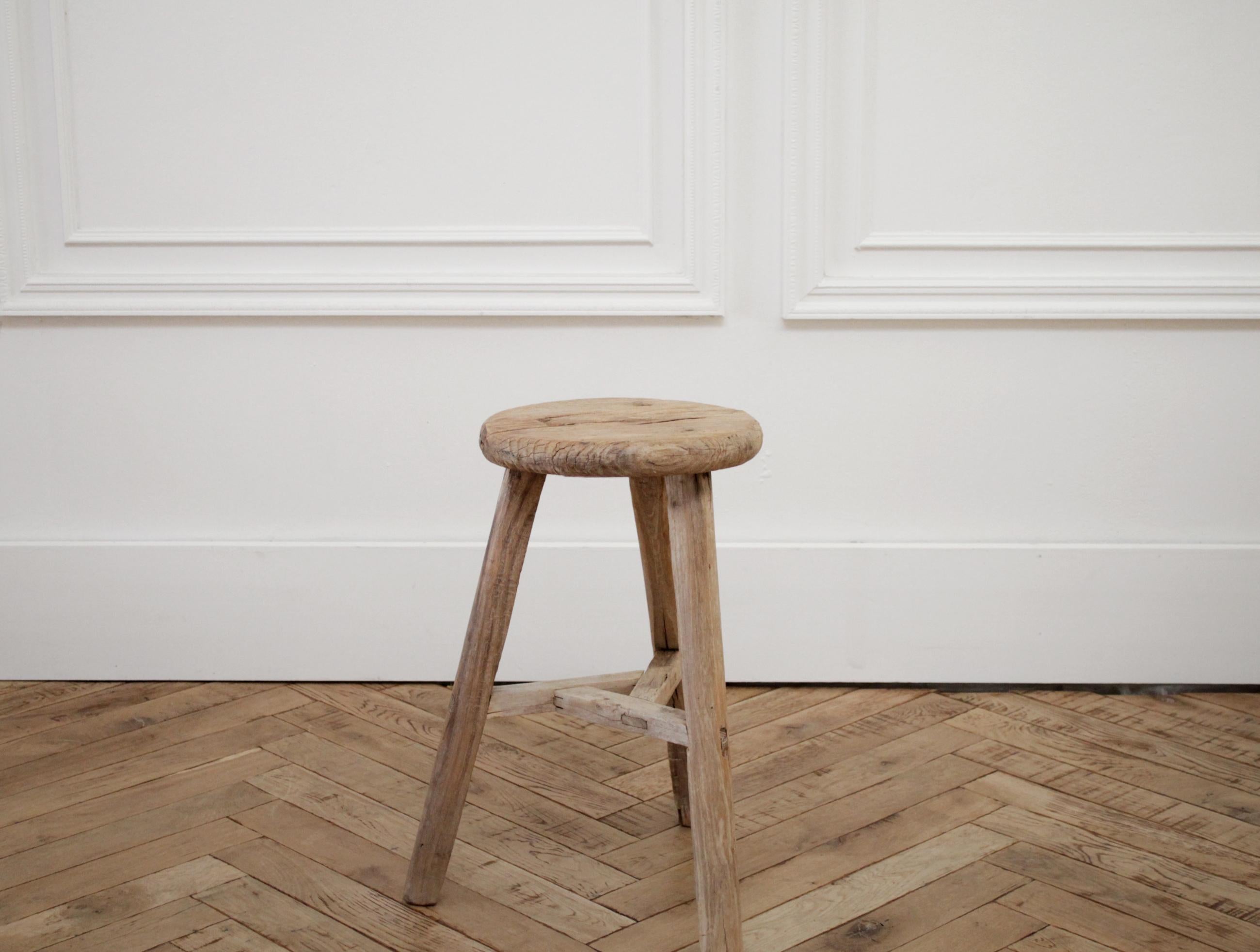 vintage round stool