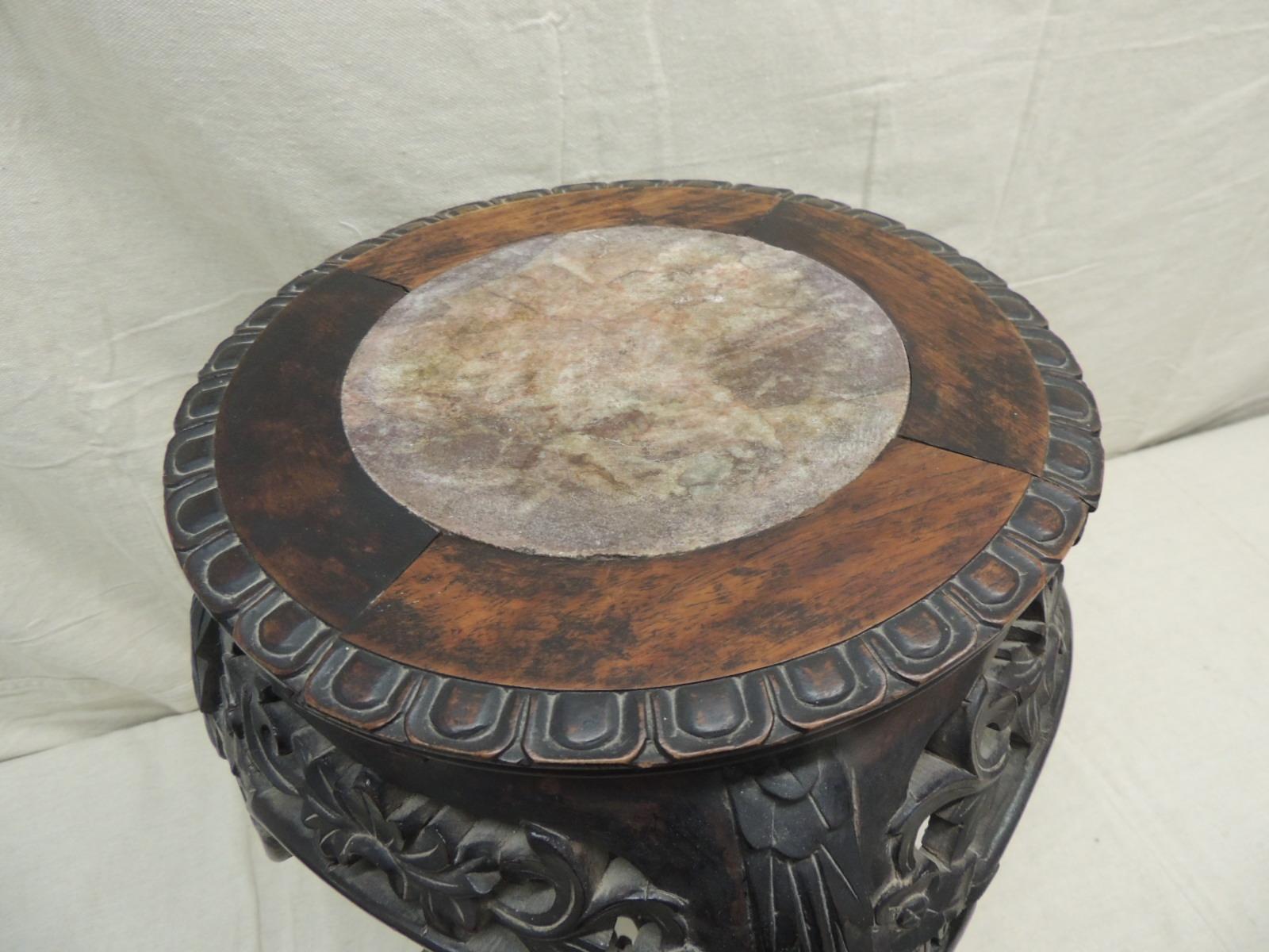 Mid-20th Century Vintage Round Chinese Export Table or Stand